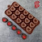 Silicon Heart Emboss Mold 15 Cavity