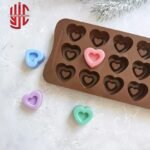 Silicon Heart Emboss Mold 15 Cavity - Image 2