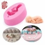 Silicon Lying Down Sleeping Baby Small Mold