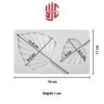 Silicon Palm Leaves Mold 2 Cavities - Image 3
