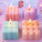 Silicon Deep Candle Mold In 4 Different Shapes