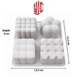 Silicon Deep Candle Mold In 4 Different Shapes - Image 2
