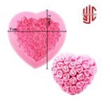 Silicon Flowers Heart Mold - Image 2