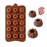 Silicon Mini Donut Spiral 3 Types Mold 15 Cavity