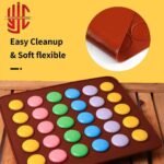 Silicon Macaroon Matt 30 Cavities Non-Stick 29 x 26 cm - Image 2