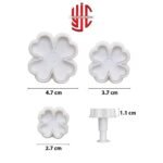 Plastic 4 Petal Flower Plunger 3 Pieces Set - Image 3
