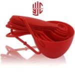 Measuring Spoon & Cup 8 Pieces Set Red Color - Image 3