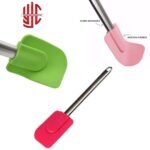 Silicon Cut Spatula With Stainless Steel Handle - Image 2