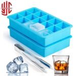 Silicon Ice Cube Tray Square Shape 15 Ice Cubes