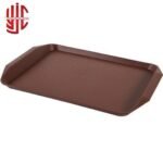 Plastic Serving Tray Double Side Handle Chocolate Color - Image 3