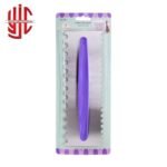 Cake Comb Double Sided Stainless Steel With Grip