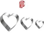 Stainless Steel Heart Cutter 3 Pcs Set - Image 2