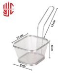 Imported Fancy French Fries Basket Long Handle - Image 3