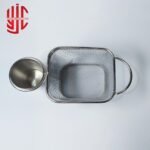 Imported Fancy French Fries Basket Square Sauce Dip - Image 2