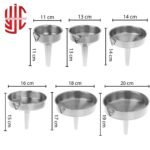 Imported Funnels Stainless Steel Sizes 11 to 20cm - Image 3