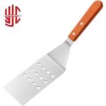 Perforated Pizza Lifter Spatula Wooden Handle