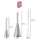 Stainless Steel 3 Piping Nozzles Set For Decorations - Image 3