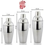 Imported Cocktail Shakers Stainless Steel 3 Sizes - Image 2