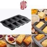Rectangle Brownie Tray 8 Cavities Non Stick