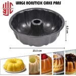 Carbon Steel Pudding Cake Pan Tin Non Stick Two Sizes - Image 3