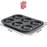 Rectangle Donuts Mold 6 Cavities Carbon Steel Non Stick - Image 3