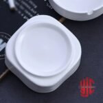Imported Porcelain Ashtray Square White 10cm - Image 3