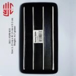 Imported Porcelain Black Platter Dotted Texture - Image 3