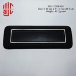 Imported Porcelain Black Platter Rock Crisp Texture - Image 3