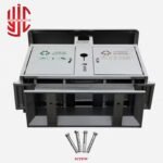 Imported Stainless Steel Two Door Outdoor Dustbin - Image 5