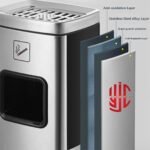 Imported Stainless Steel Smoke Dustbin - Image 8