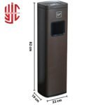 Imported Stainless Steel Smoke Dustbin - Image 3