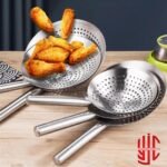 Imported Stainless Steel Strainer Big Holes