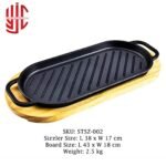 Imported Sizzler Dish Oval Cast Iron - Image 2