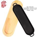 Imported Sizzler Dish Oval Cast Iron - Image 3