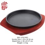 Imported Sizzler Dish Round Cast Iron - Image 2