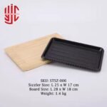 Imported Sizzler Dish Rectangle Cast Iron 25cm - Image 2