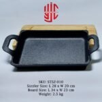 Imported Sizzler Deep Dish Rectangle Cast Iron - Image 4