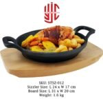 Imported Sizzler Deep Dish Oval Cast Iron - Image 2