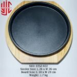 Imported Sizzler Dish Round Cast Iron - Image 3