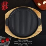 Imported Sizzler Dish Round Cast Iron - Image 2