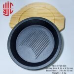 Imported Sizzler Deep Dish Round Cast Iron 24cm - Image 2