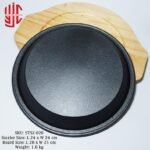 Imported Sizzler Deep Dish Round Cast Iron 24cm - Image 3